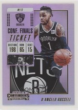 2018 Panini Contenders Conference Finals Ticket 86/135 D'Angelo Russell #72 gn1
