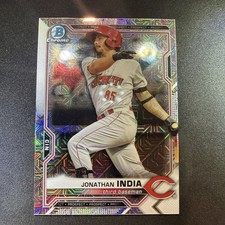 2021 Bowman Chrome Prospect Jonathan India Mojo Parallel BCP-46 NM. Many Pics💥