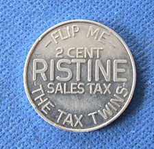 VTG 1960s anti Richard Ristine & Matthew Welsh Indiana Governor Token Coin E1
