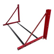 Folding Tire Wheel Rack Wall Mount Multi-Tire Carrier 32"-48" 22" x 22" Red