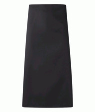 Orbit International Unisex Long Apron 84cm No Pocket Herringbone Ties