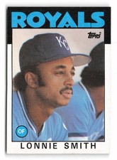 1986 Topps #617 Lonnie Smith Kansas City Royals