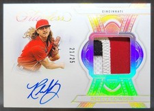 2025 Panini Flawless Rhett Lowder Patch Auto /25 Cincinnati Reds MS10