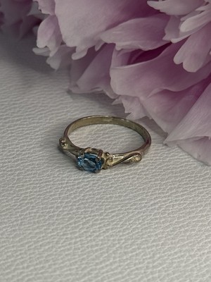 925 Sterling Silber Topas Ring Größe 8,5