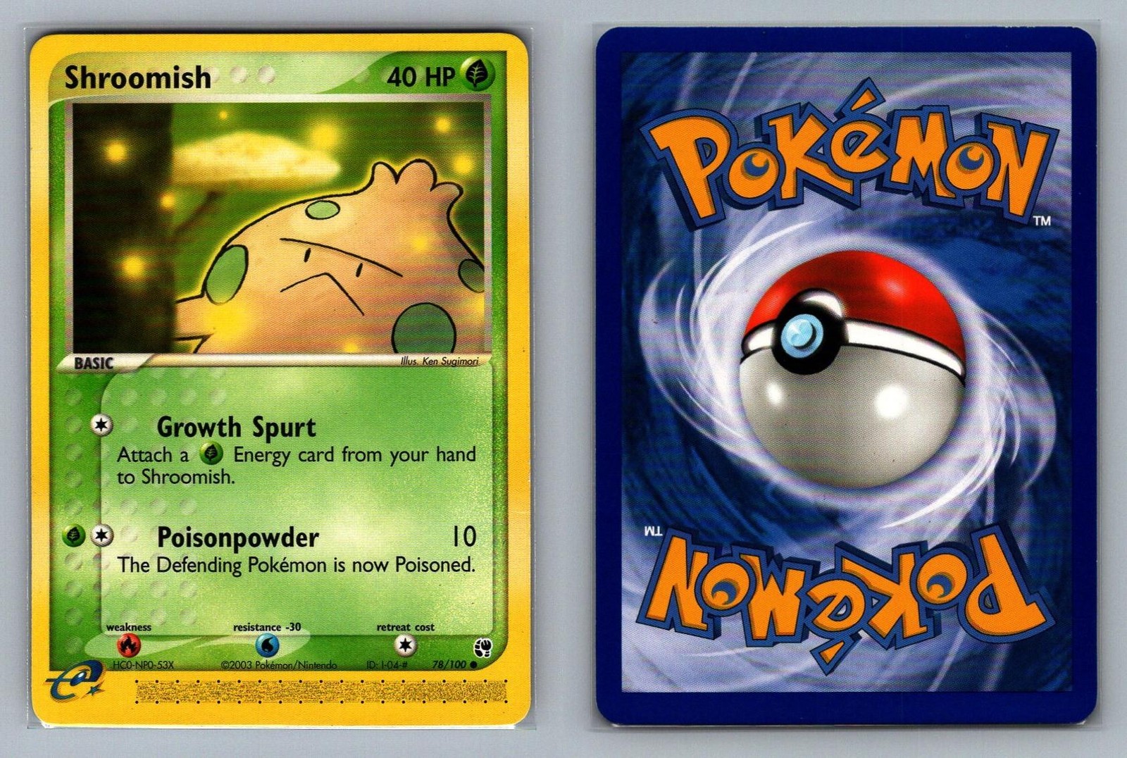 Shroomish #78/100 Sandstorm Pokemon Card - MP