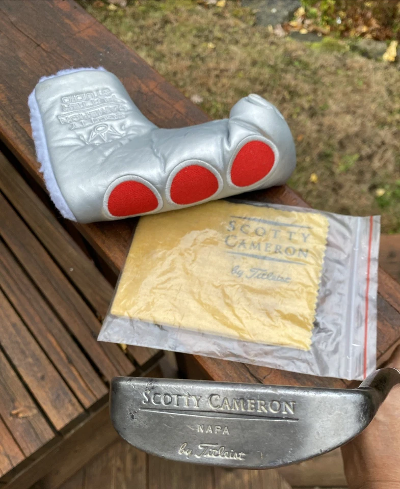 Vintage Scotty Cameron Napa by Titleist w/ 2 Headcovers Stripped 34.5”  RH - Image 3 of 4