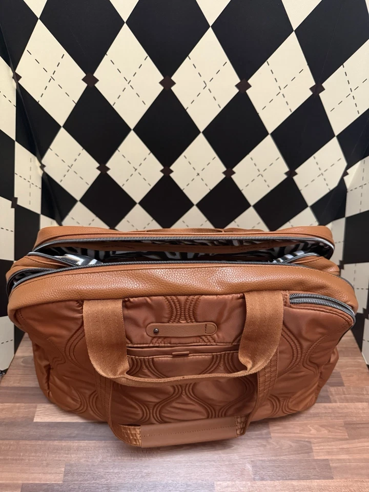 Bolso de Mano Lug Aviator Carry All, Fin de Semana - Cobre con Forro Estampado de Cebra Foto 4 de 4