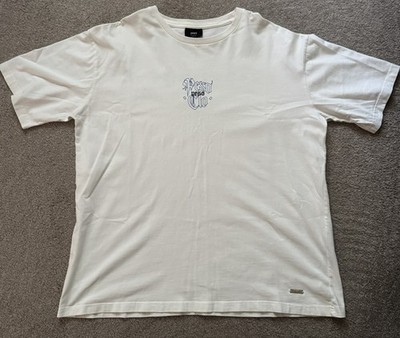 PESO T-Shirt Tee Heads Or Tails Weiß/Beige Größe M