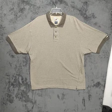 CUTTER & BUCK Adult XXL 2XL Brown Short Sleeve Golf Outdoor Casual Active Mens