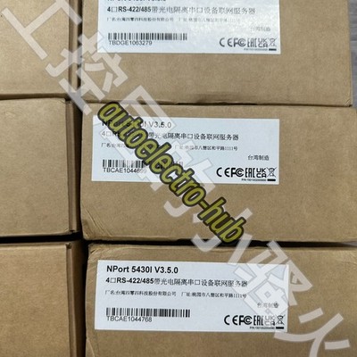 1pcs NPort 5430I V3.5.0 MOXA Serial port server fast shipping by DHL or Fedex