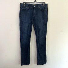 Lucky Brand Sweet N Straight Jeans Womens 14/32 Blue Dark Wash Mid Rise