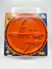 New Sealed Constructive Eating Plate Orange Made in USA Helps with Eating