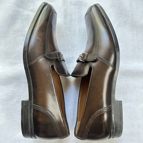 Herren Neu Bally $ 975 Lavoli Braun Leder Slipper Schnalle Halbschuhe Größe 10D - Bild 11 von 15