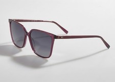 Tommy Hilfiger Luxury Burgundy Square Women’s Designer Sunglasses Acetate SALE