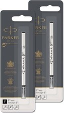 Image of PARKER 5th Pen Refills Set of 2 Black, Water-Based, 1950273X2