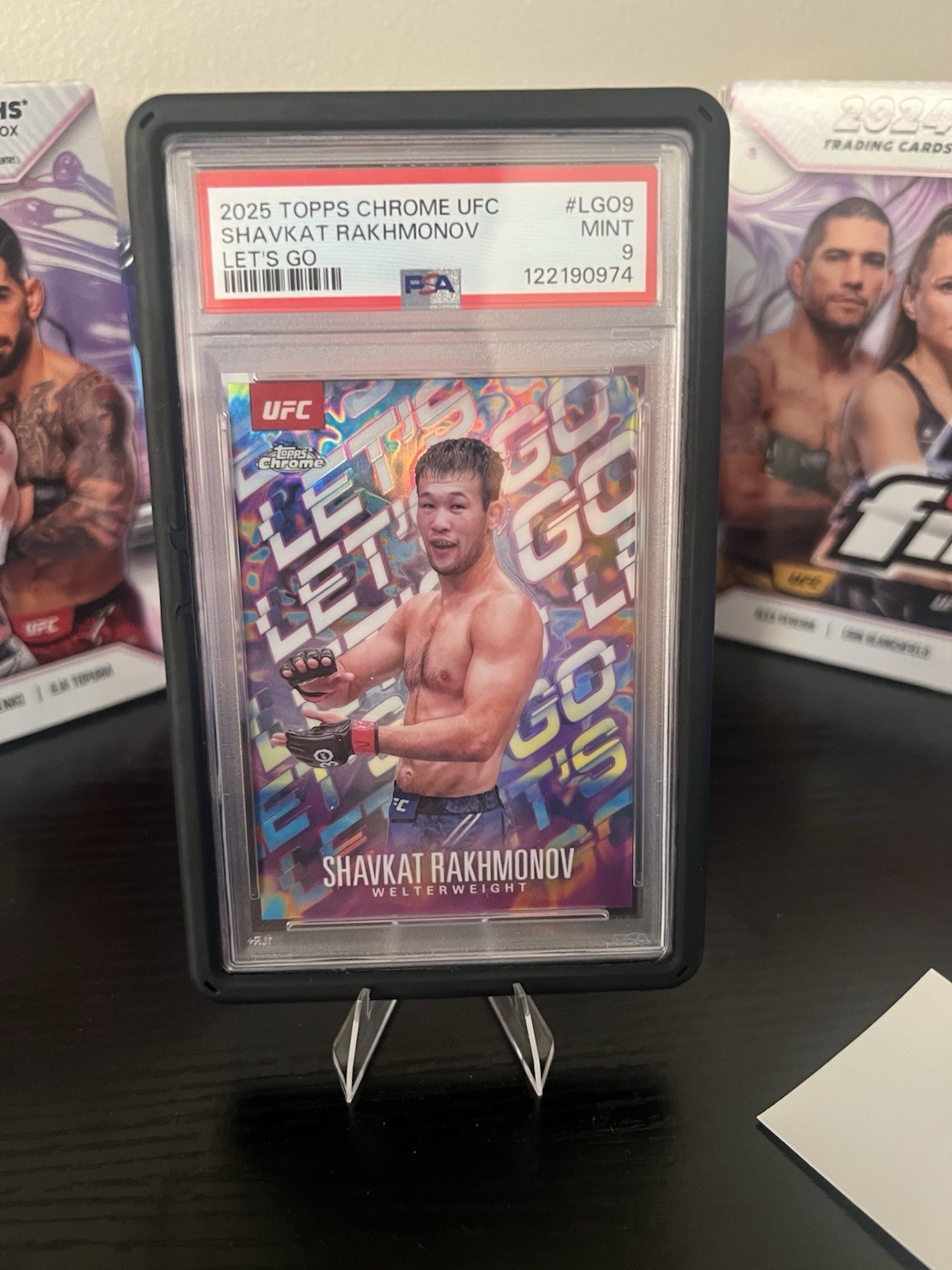 2025 Topps Chrome UFC Shavkat Rakhmonov Let’s Go