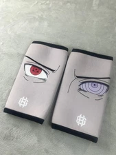 Anime Naruto Sharingan Rinnegan Knee Sleeves Pair Large Powerlifting Compression