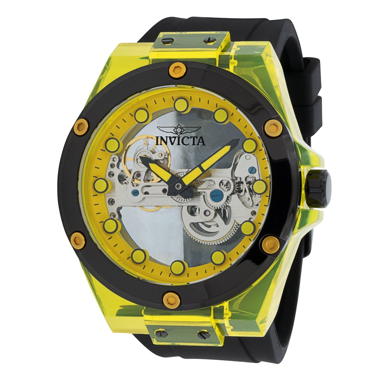 NEW Invicta S1 Rally GHOST Speedway #44398 Men's Yellow Skeleton