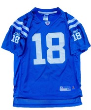 Reebok Peyton Manning Indianapolis Colts Jersey Blue Jersey Youth Large 14-16