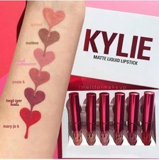 KYLIE Cosmetics Valentine Edition Pink Matte Liquid Lipstick Set 6 Pcs Gift Set