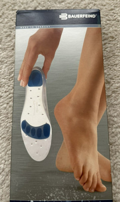 New Bauerfeind Viscoped Viscoelastic Insoles Sz 5 USA Men 11.5-12 Women 13-14