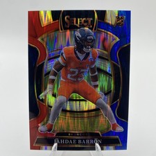 2025 Panini Select - Concourse Jahdae Barron #12 Red & Blue Shock Prizm (RC)