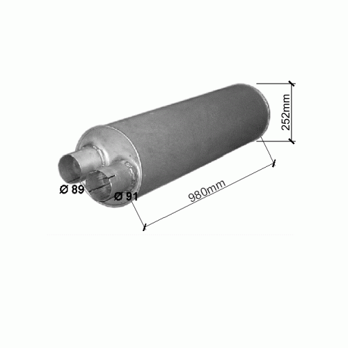 DAF 45 55 45.130/45.150/45.160 55.180/55.210 131/181HP 1991-2000 Silencer - Picture 1 of 1