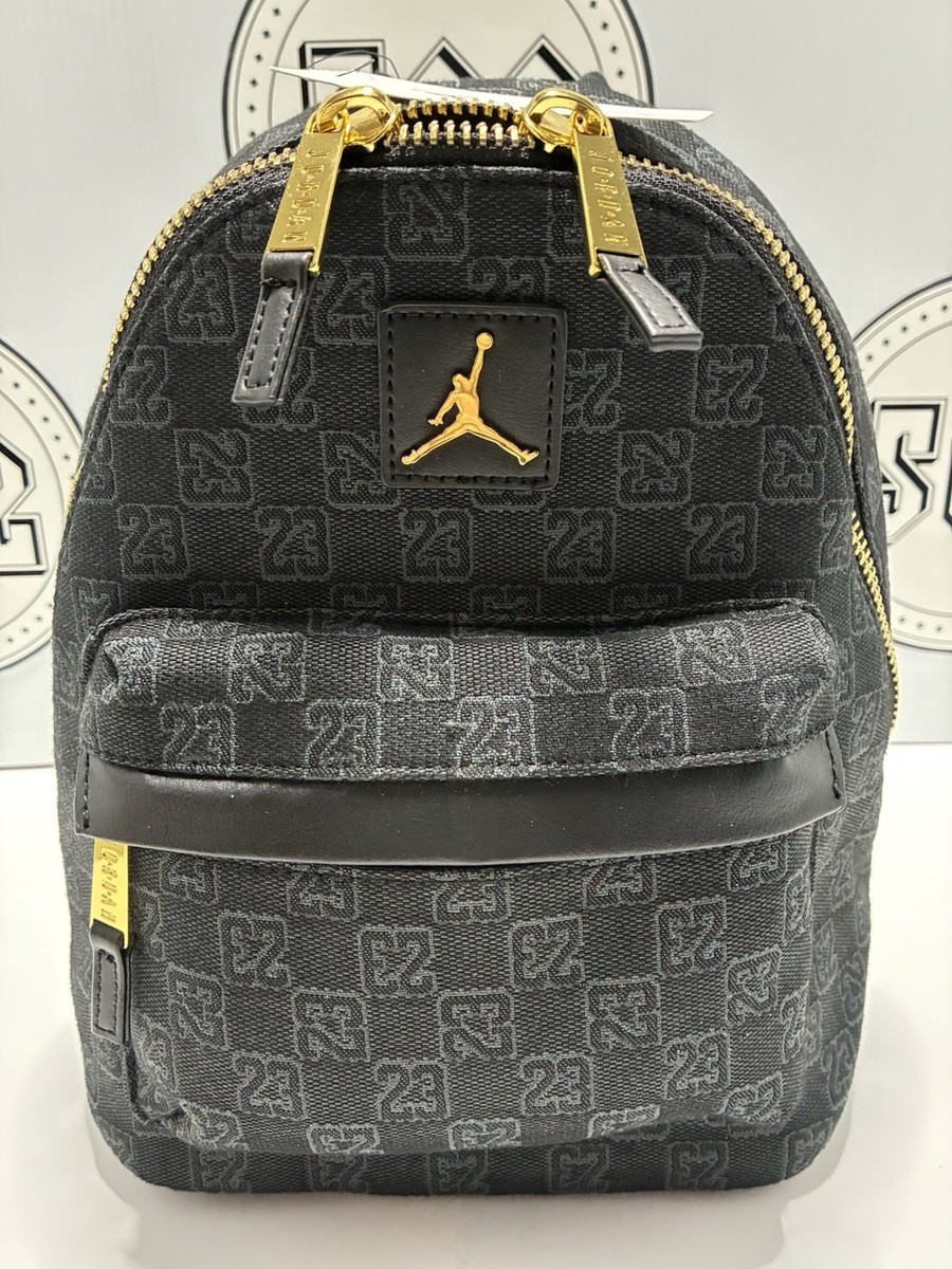 新品 Jordan Brand Monogram Bag FJ6787-113 Air Jordan Monogram Logo Jacquard Mini Backpack 8L Luxury Travel