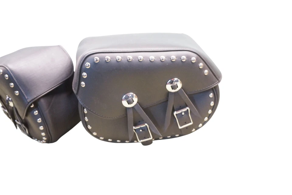 Alforjas Kawasaki Vulcan con tachuelas OEM K53000-148C *2248A nuevas Foto 3 de 4