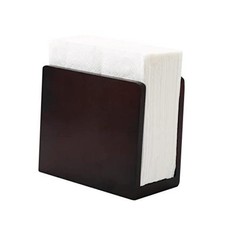 Bamboo Vertical Napkin Holder, Natural Wooden Kitchen Deep Brown