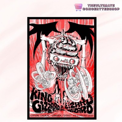 NEW King Gizzard & The Lizard Wizard Sydney Australia Dec 4-5 2025 Tour Poster