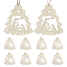  10 Pezzi Decorazioni Presepe Natalizie Scena Ornamenti Bambino Gesù Nascita