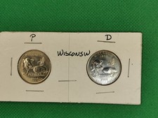 Lot 409  , 2 x Quarter USA 2004 Wisconsin P und D , 2 x 25 Cents, unc