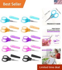 10 Pcs Small Scissors All Purpose, Stainless Steel Sharp Mini Detail Craft Sc...