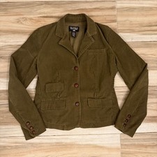 Vintage Polo Jeans Co. Ralph Lauren Green Corduroy Blazer Jacket - Women's M
