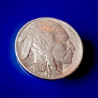 1934 BUFFALO NICKEL  AU- FULL  HORN-BETTER DATE  💥Mega Value💥