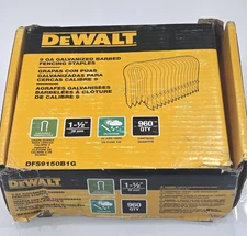 GALVANIZED FENCING STAPLES, 9 GAUGE 1.5 In., 960-Ct - DFS9150B1G