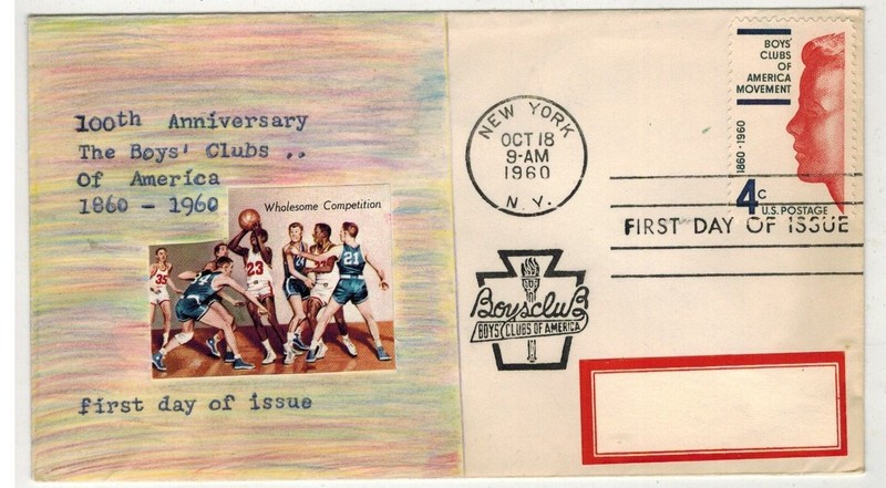 RARE HANDPAINTED APPLIQUE 1163 BOYS CLUBS OF AMERICA & BOYS TOWN LABEL UNIQUE?