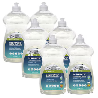 #ad Ecos Pl9721 6 Dish Soap Hand Wash 25 Oz Bottle Liquid Unscented $22.49