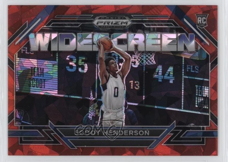 2023 Panini Prizm Draft Picks Widescreen Red Ice Scoot Henderson Rookie RC oe2