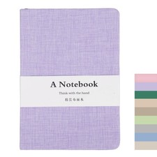 Linen Journal Notebook, 256 Pages 100 Gsm B6  5x7  Hardcover Journals Purple 