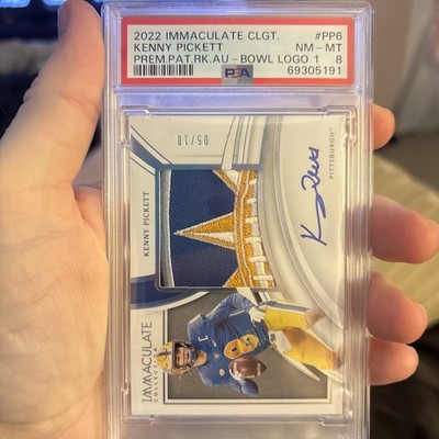 2022 IMMACULATE KENNY PICKETT PREMIUM PATCH ROOKIE AUTO NUMBERED 5/10 