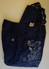 Ralph Lauren LAUREN JEANS COMPANY CARGO PANTS 4 NEW Womens Villa Navy Cotton