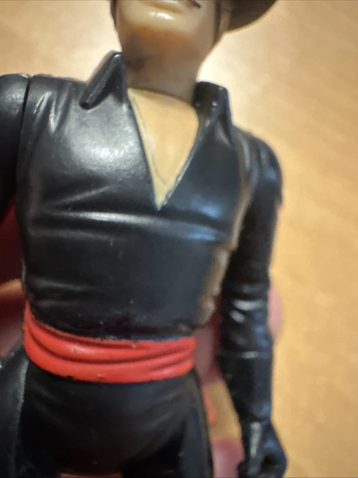 "Figura de acción vintage de 3,75"" Zorro 1981 serie de filmación Gabriel Hong Kong suelta" Foto 3 de 4