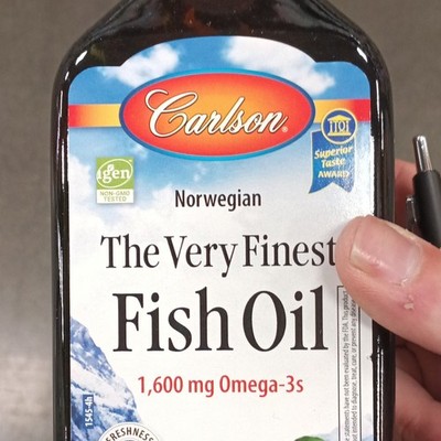 Carlson Norwegian Very Finest Fish Oil 1600mg Omega-3 Non-GMO Heart