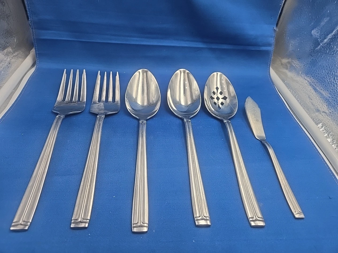 Lot of 6 Wallace WAS244 Stainless Serving Pieces