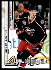 2010 Panini Pinnacle Hockey Nick Holden 228 Columbus Blue Jackets