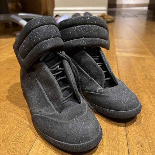 Maison Margiela Future Black Sneakers Leather High Top Sneakers Size 41