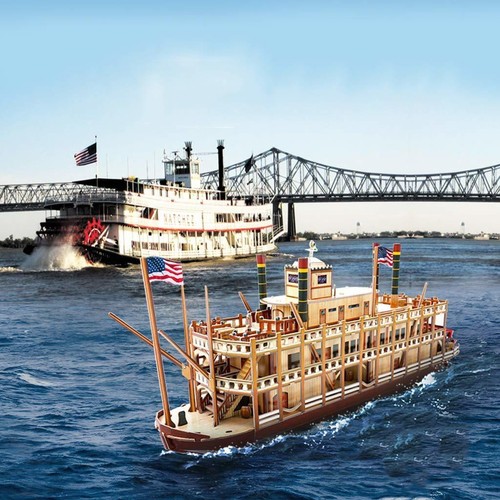 3D Wooden Puzzle Vessel Ship Model Building Kits Kids Gift Assemble Toys DIY - Picture 4 of 5