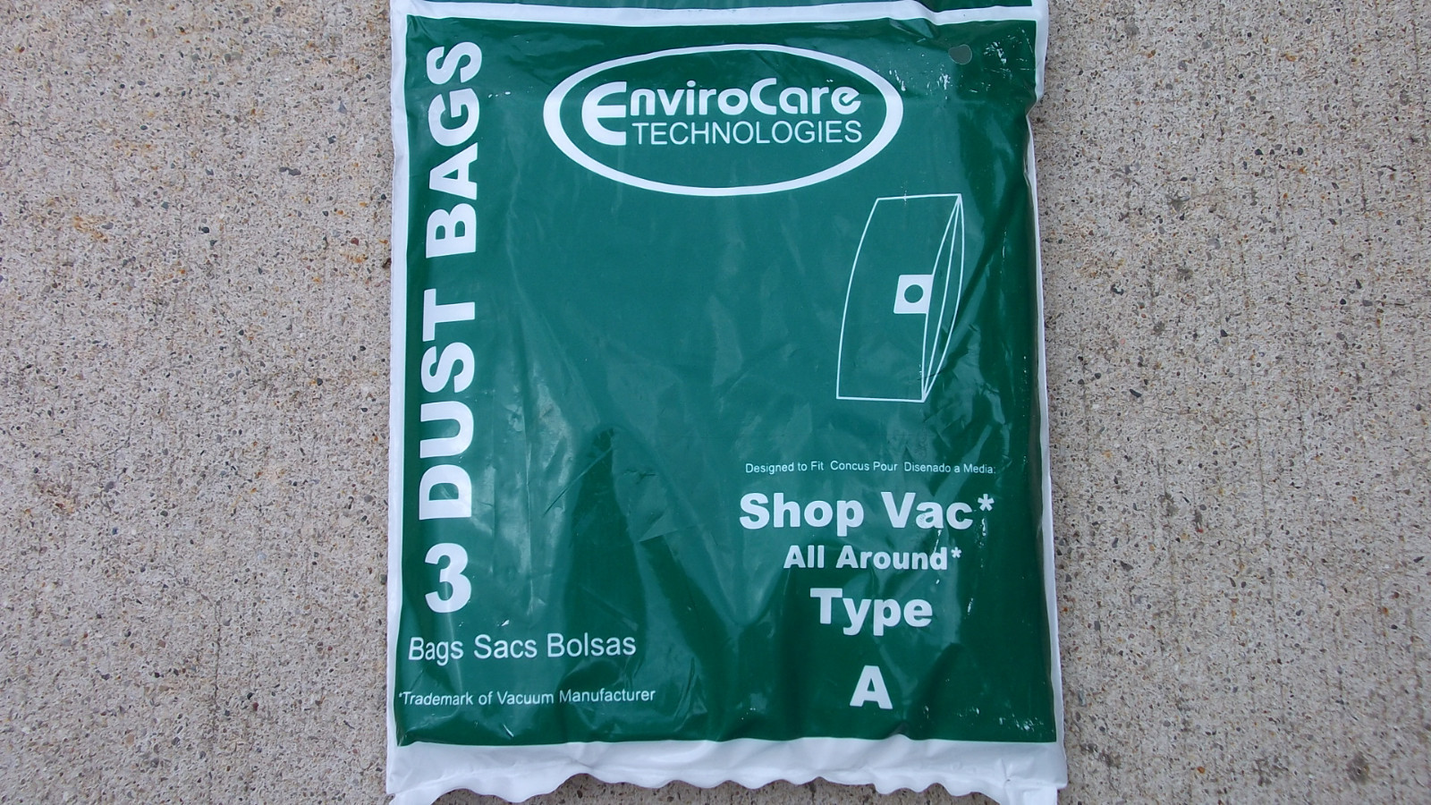 Envirocare Shop Vac Type A bag 90667 90667 1.5 gallon 9066700 QAS60 eBay